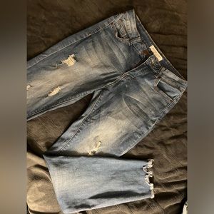 encore ripped straight leg jeans women’s basic jeans distressed holes jean pants